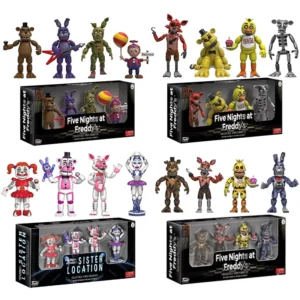 Figurines FNAF : Freddy, Foxy, Chica, Bonnie