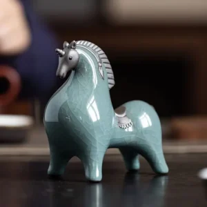 Figurine gaming céramique cheval culte