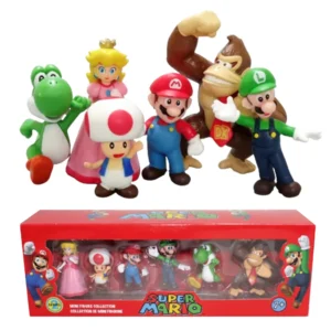 Figurines Super Mario : Luigi, Yoshi, DK