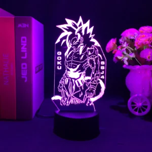 Veilleuse 3D Goku LED – Cadeau Enfant
