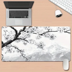 Tapis gaming cerisier montagne HD