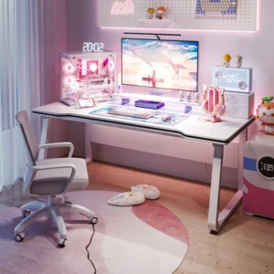 Bureau Gaming Épuré - Design Moderne pour Joueurs