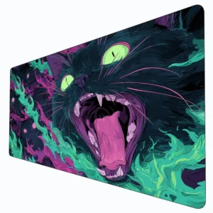 Tapis Magic Demon Black Cat – Bureau MTG