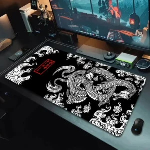 Tapis Gamer Dragon Japonais - Rapide & Précision Esports