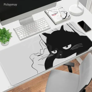 Tapis Gaming XXL Chat Noir Mignon