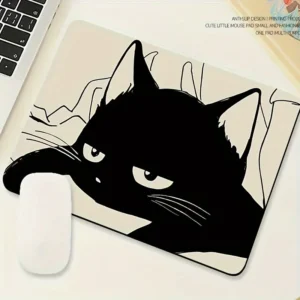Tapis chat noir gaming – antidérapant