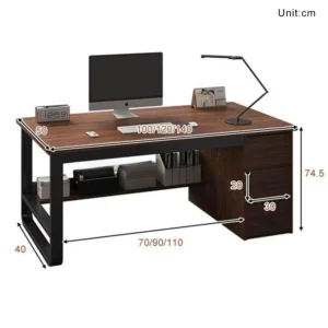 Bureau Gaming 3 Tiroirs - Design Moderne & Rangement