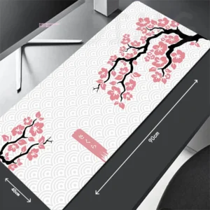 Tapis Gaming Sakura 90x40cm - Bureau & Clavier