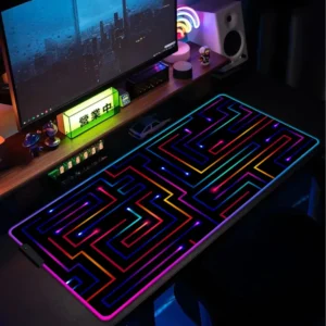 Tapis RGB 900x400 – Gaming néon XXL