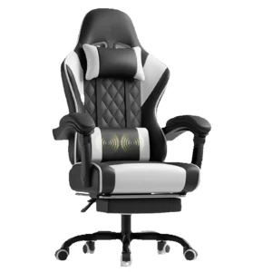 Chaise Gaming Massante Ergonomique - HOMALL