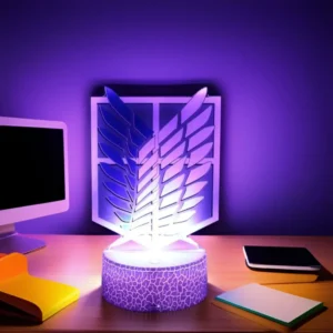 Lampe 3D LED AoT RGB – Déco chambre fan