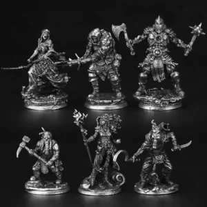 Figurine guerrier Donjons & Dragons bronze