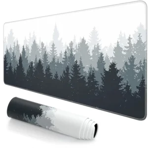 Tapis de Souris Gamer XXL - Forêt Noire Élégante