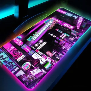 Tapis Gaming Punk RGB - Ambiance LED Intense