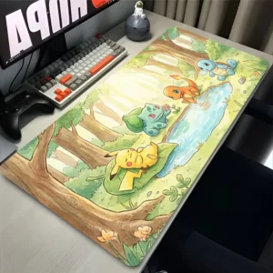 Tapis de Souris Gamer XXL Pikachu - Pokémon Kawaii