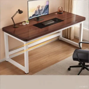 Bureau Gaming en Bois Massif - Design Ergonomique