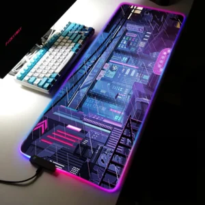 Tapis RGB Neon City Night 60x30cm