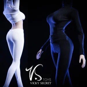 Figurine 1/6 tenue noire & blanche